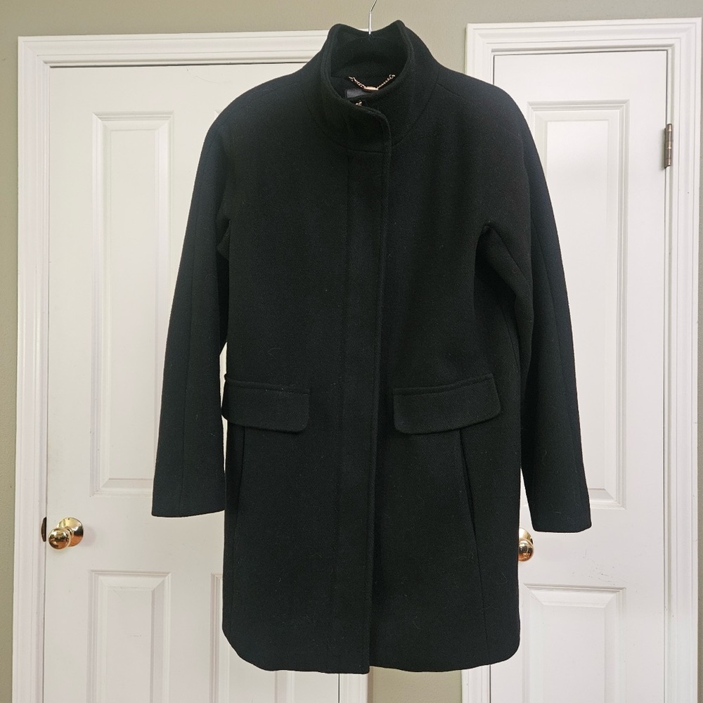 EUC Vince Camuto Black Cocoon Coat, Size Large